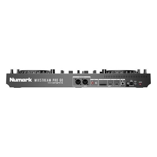 Numark Mixstream Pro Go Portable DJ Controller with Battery, Mixer with Stem Separation