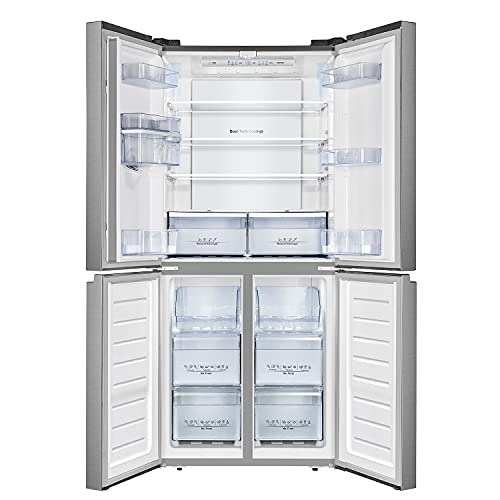 Hisense RQ560N4WCF Freestanding American Fridge Freezer Cross Door, No Frost, 454 liters, Stainless Steel s