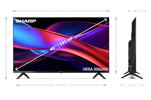 SHARP 40GD2225K 40" Full HD Roku Smart TV โ Frameless LED