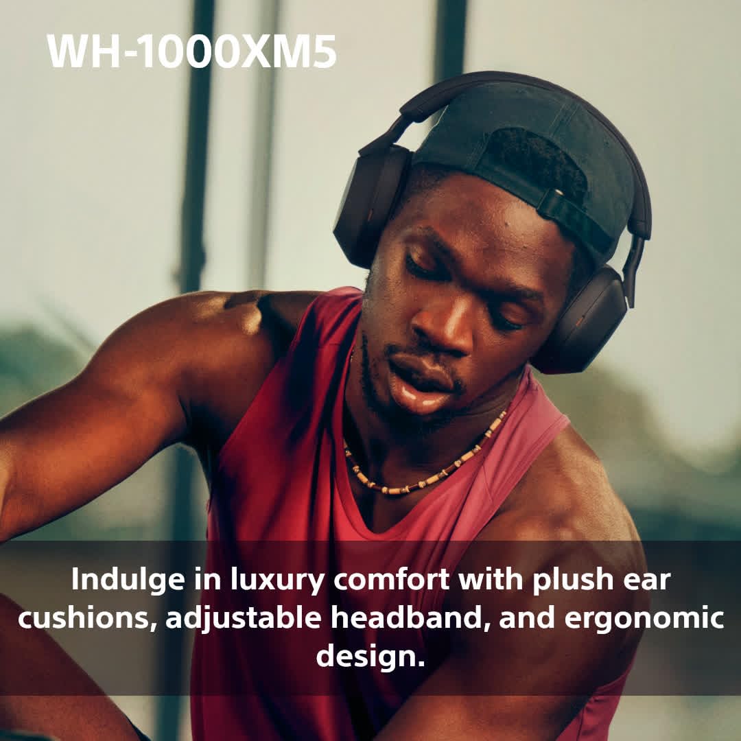 Sony WH-1000XM5 Premium Noise Cancelling Wireless Over-Ear Headphones