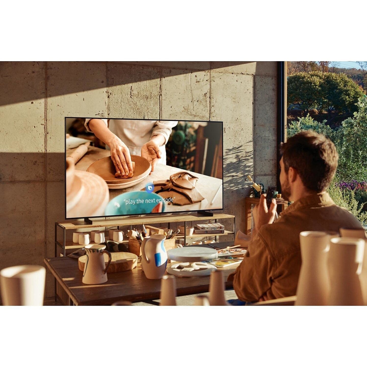 Samsung AU8000 55 Inch Smart TV (2021) - Crystal 4K AirSlim Smart TV