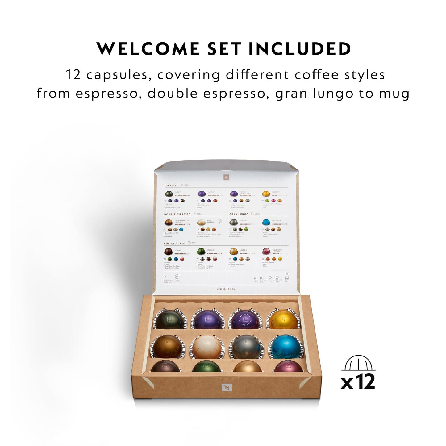 Nespresso ENV120.GY Vertuo Next Coffee Machine by Magimix, Dark Grey