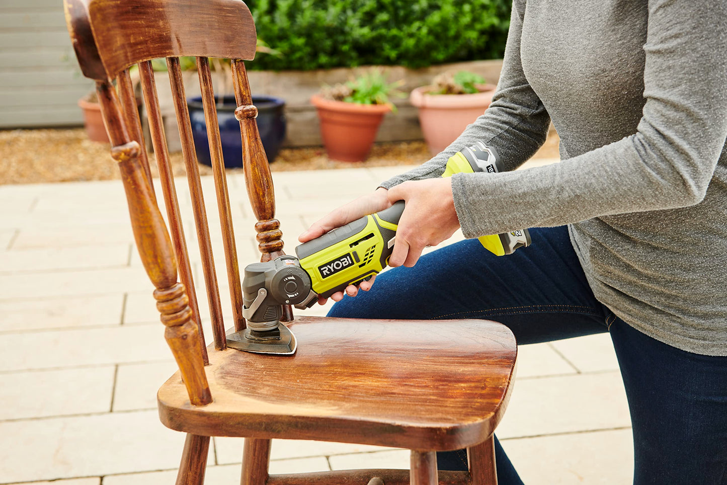 Ryobi ONE+ R18MT-0 18V Cordless Multi Tool (Zero Tool), Hyper Green