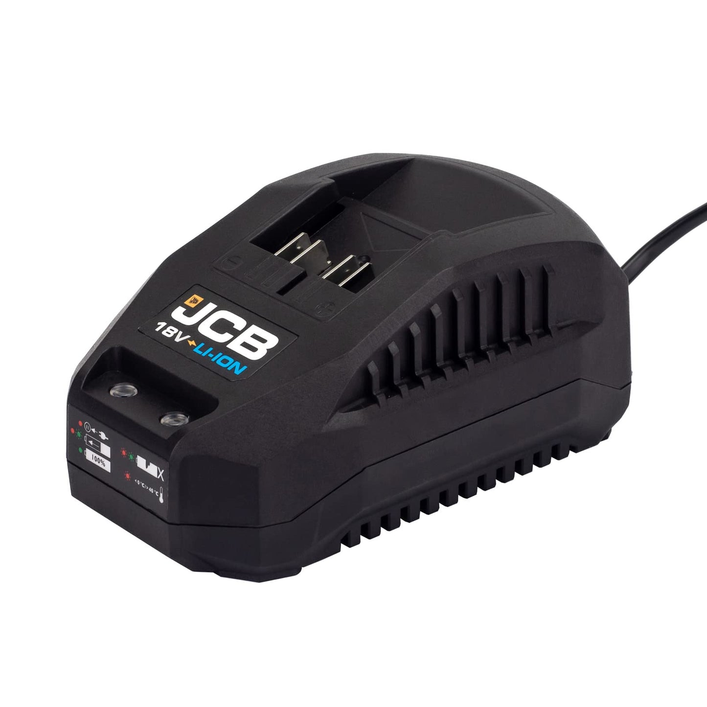 JCB 18V Cordless Combi Drill & Multi Tool, 2X 2.0Ah Battery, Fast Charger, 20" Power Tool Kit Bag