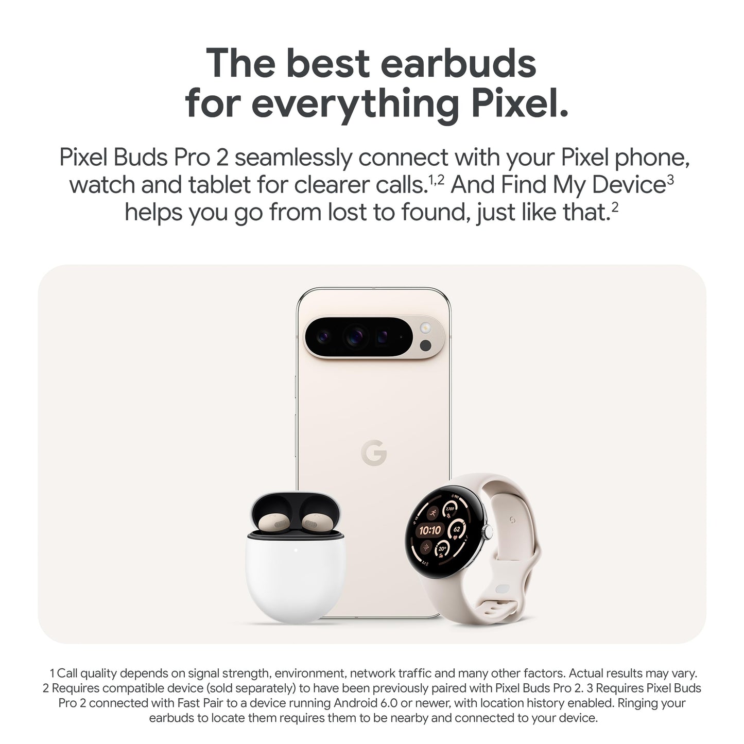 Google Pixel Buds Pro 2 - Wireless Earbuds with Active Noise Cancellation – Bluetooth Headphones - Peony