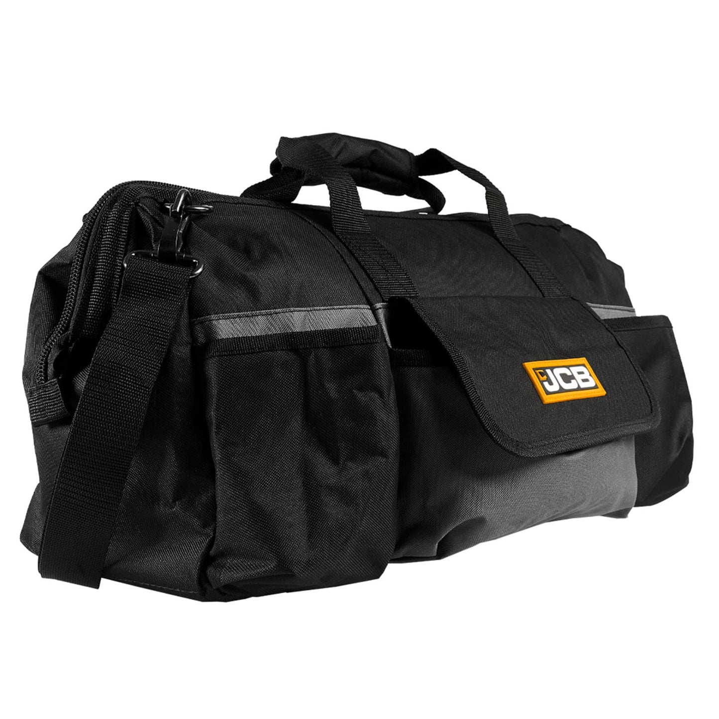 JCB 18V Cordless Combi Drill & Multi Tool, 2X 2.0Ah Battery, Fast Charger, 20" Power Tool Kit Bag
