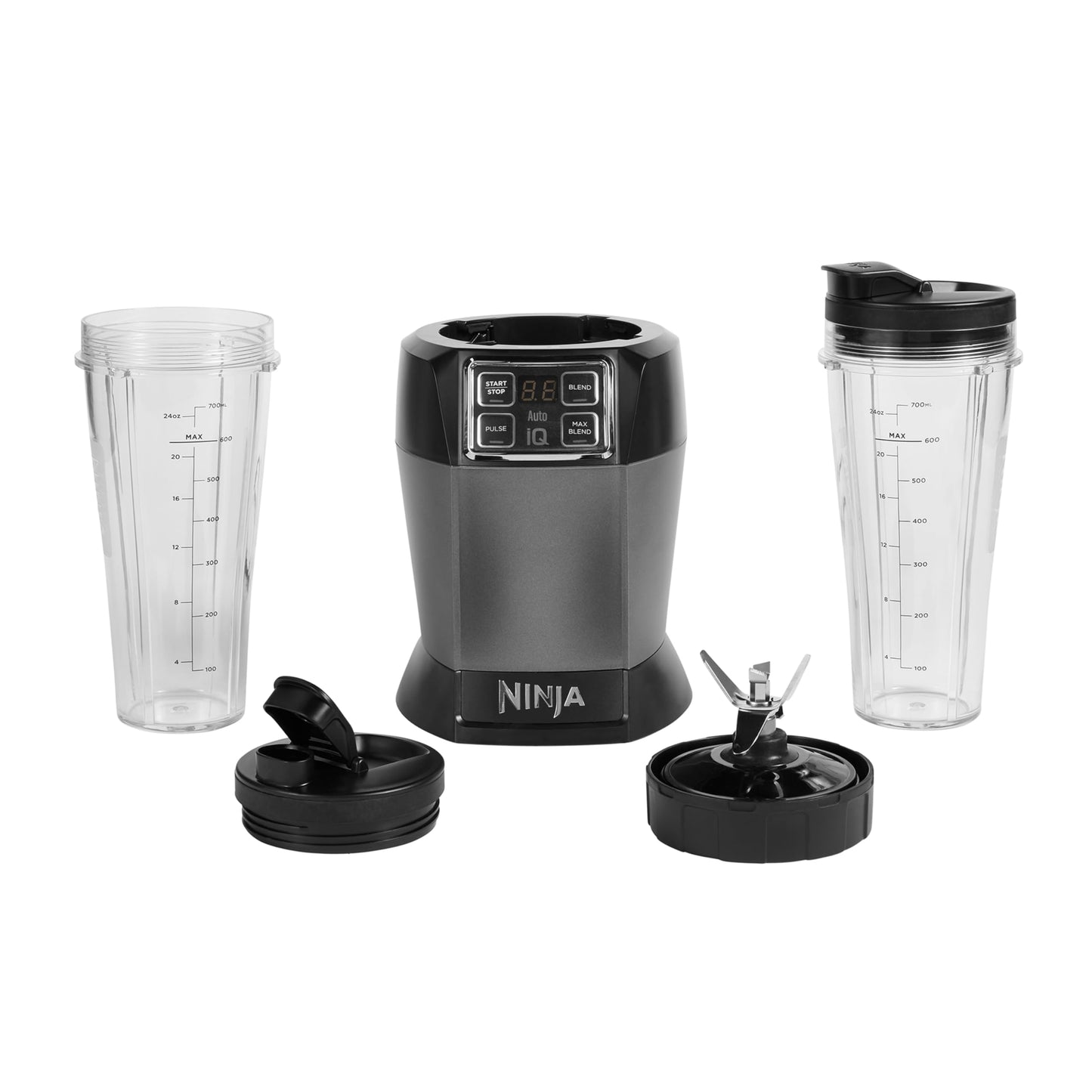 Ninja Blender with 2 Automatic Programs: Blend & Max Blend, Pulse Setting, 2x 700ml Cups